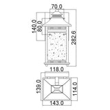 Livingston Outdoor Wall Light - Imperial Bronze Finish