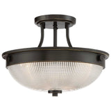 Mantle Dual-Light Ceiling Fixture in Palladian Bronze Finish