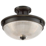 Mantle Dual-Light Ceiling Fixture in Palladian Bronze Finish