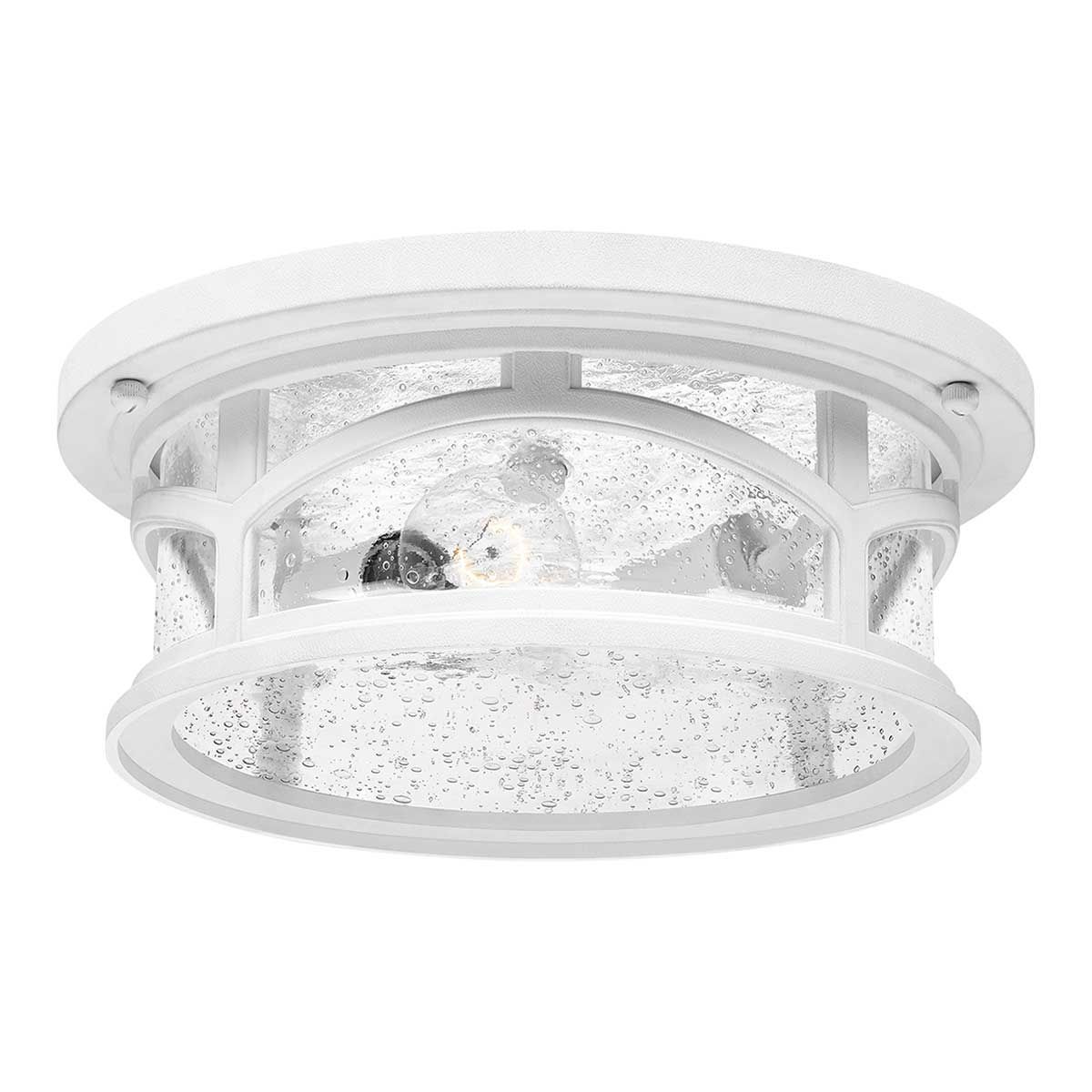 Marblehead Dual Light Coastal Flush Mount in White