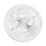 Marblehead Dual Light Coastal Flush Mount in White