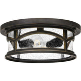 Marblehead 2-Light Outdoor Flush Mount in Palladian Bronze