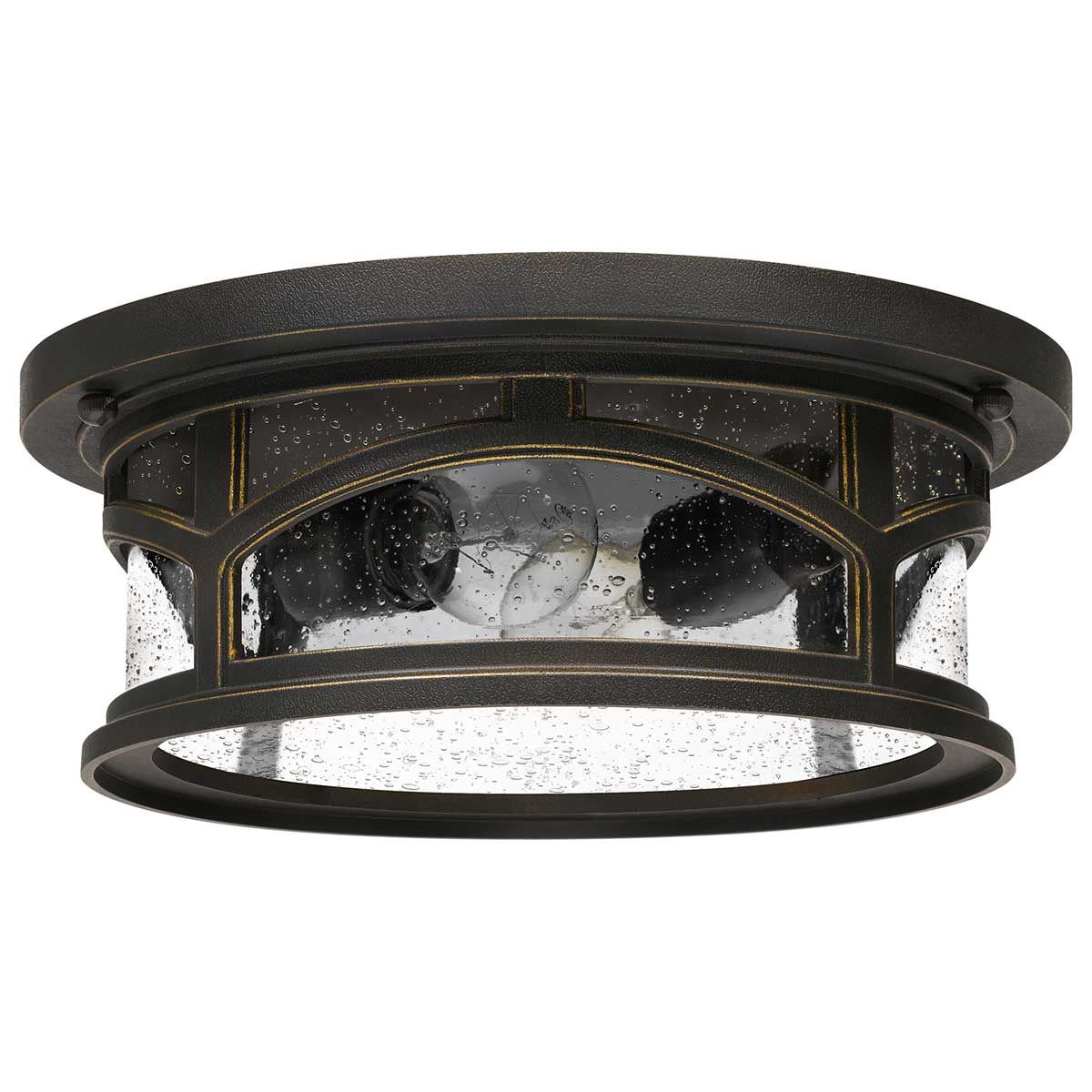 Marblehead 2-Light Outdoor Flush Mount in Palladian Bronze