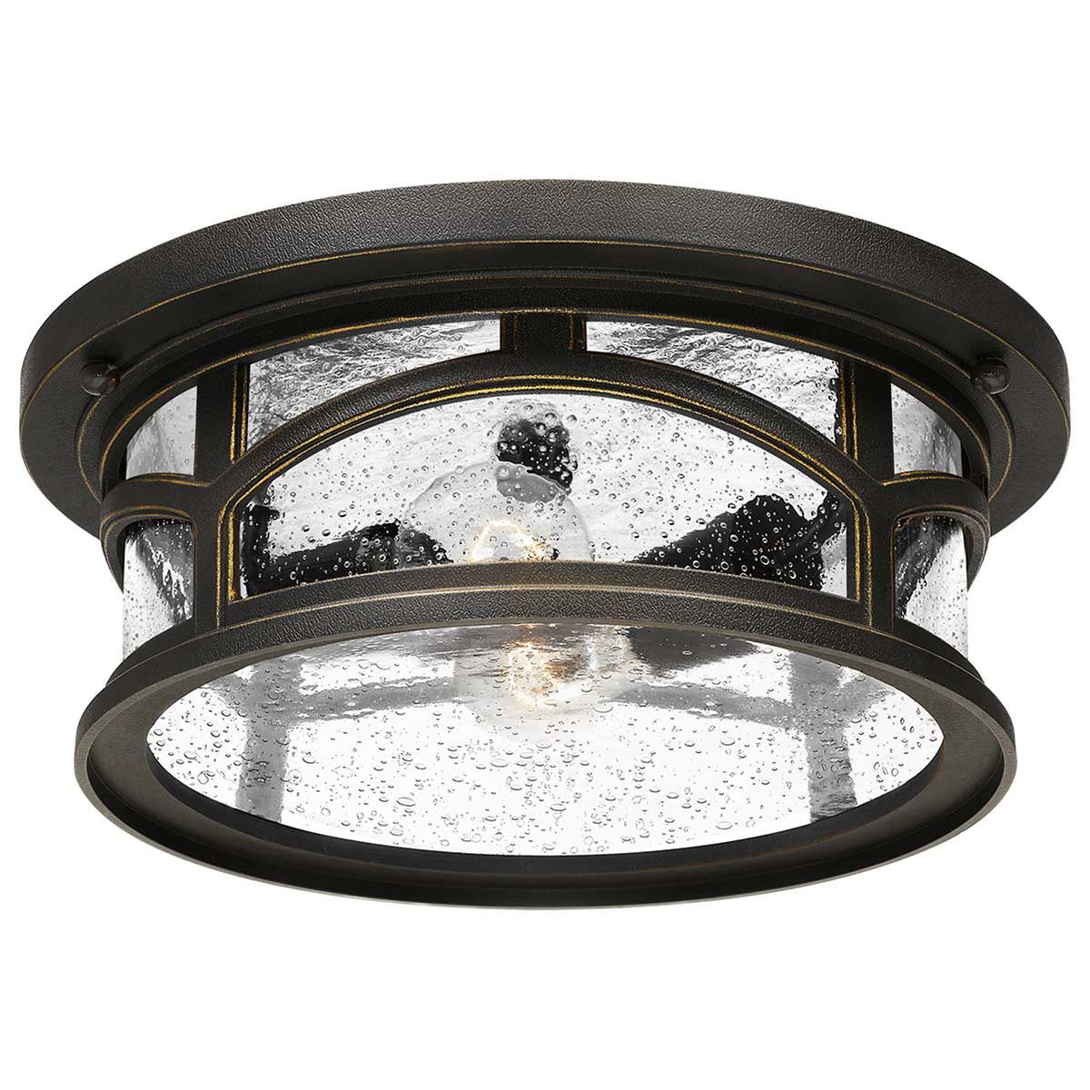 Marblehead 2-Light Outdoor Flush Mount in Palladian Bronze