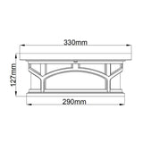 Marblehead 2-Light Outdoor Flush Mount in Palladian Bronze