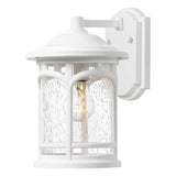 Elegant Coastal White Wall Lantern - Marblehead Collection