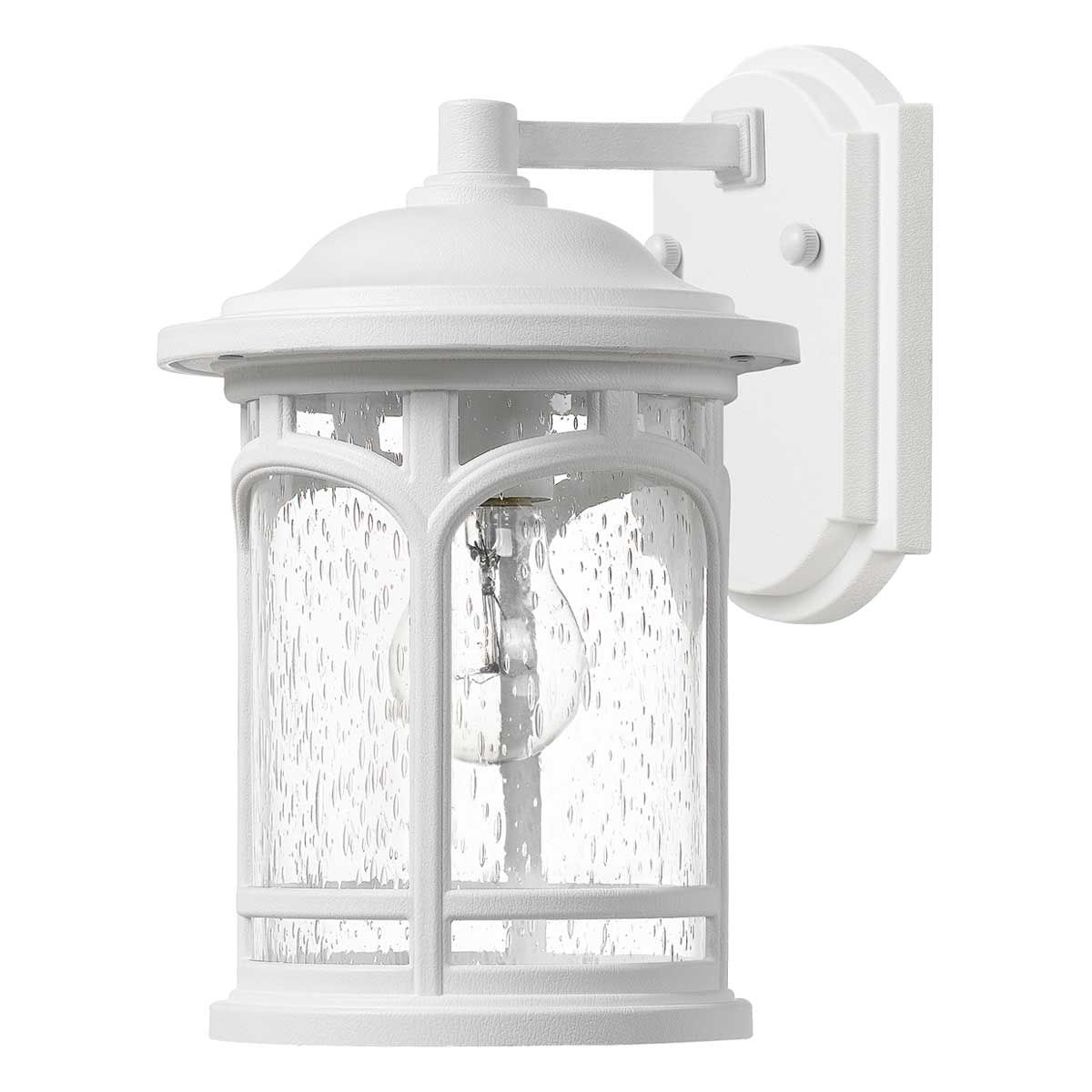Elegant Coastal White Wall Lantern - Marblehead Collection