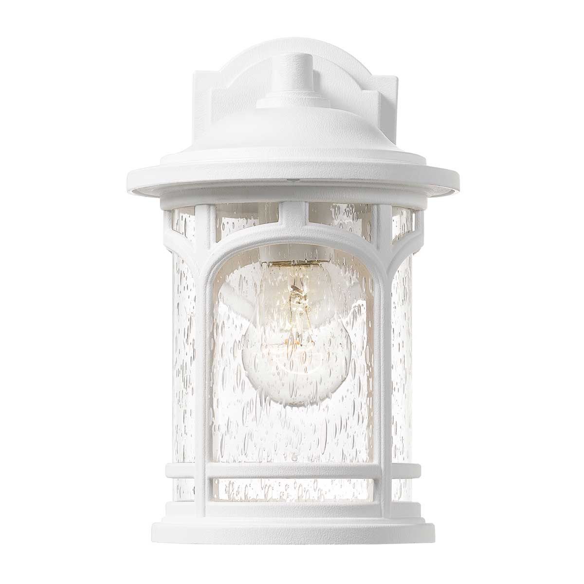 Elegant Coastal White Wall Lantern - Marblehead Collection