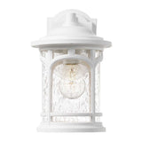 Elegant Coastal White Wall Lantern - Marblehead Collection