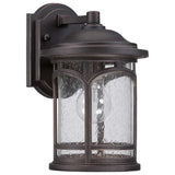 Palladian Bronze Outdoor Lantern with Clear Seedy Glass