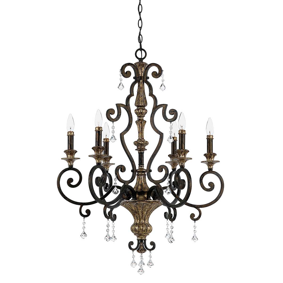 Majestic Heirloom 6-Arm Crystal Chandelier