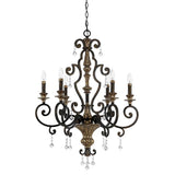 Majestic Heirloom 6-Arm Crystal Chandelier