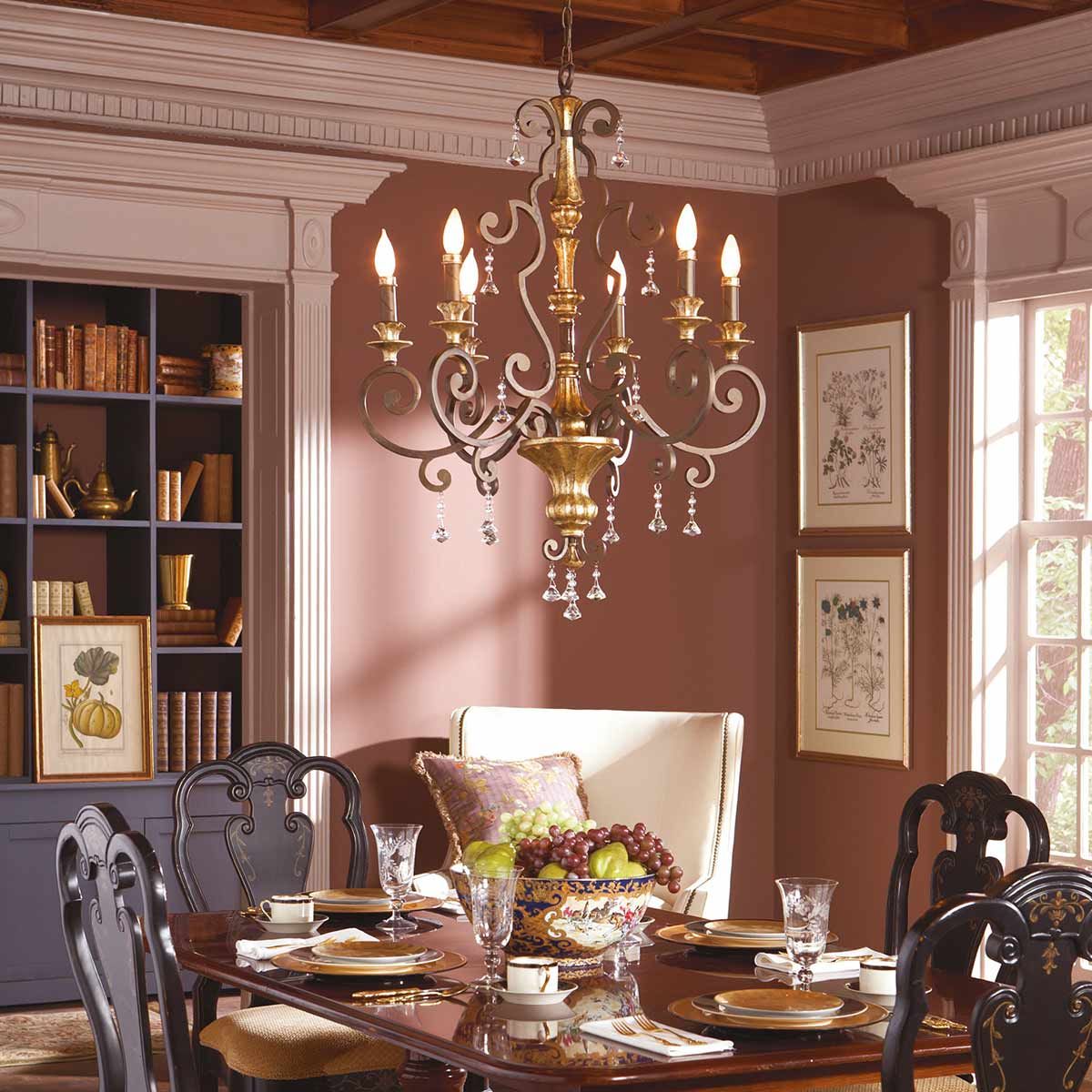 Majestic Heirloom 6-Arm Crystal Chandelier