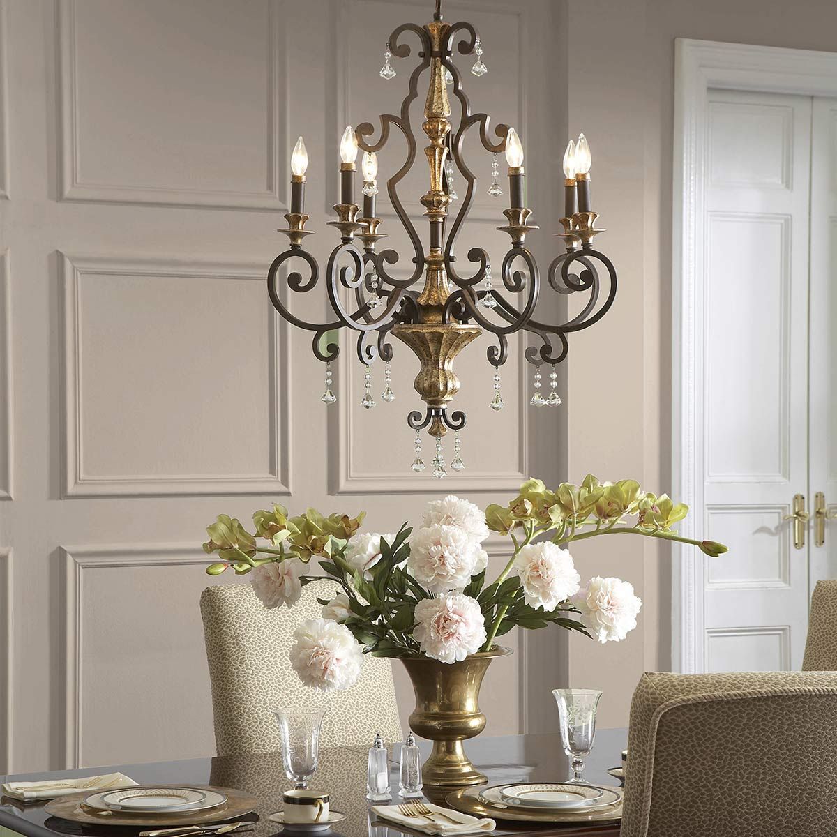 Majestic Heirloom 6-Arm Crystal Chandelier