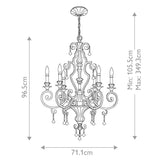 Majestic Heirloom 6-Arm Crystal Chandelier