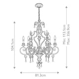 Elegant Regency 9-Light Brass Chandelier