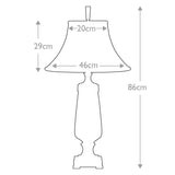 Monteverde Ceramic Green with Aged Brass Accent Table Lamp