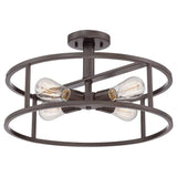 Western Bronze New Harbor 4-Light Semi-Flush Ceiling Fixture
