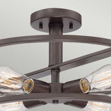 Western Bronze New Harbor 4-Light Semi-Flush Ceiling Fixture