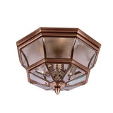 Aged Copper Newbury Flush Mount Ceiling Light