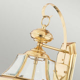 Elegant Newbury Brass Lantern for Outdoor Walls