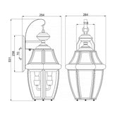 Elegant Newbury Brass Lantern for Outdoor Walls