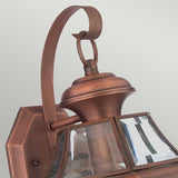 Newbury Medium Aged Copper Outdoor Wall Lantern