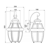 Newbury Medium Aged Copper Outdoor Wall Lantern