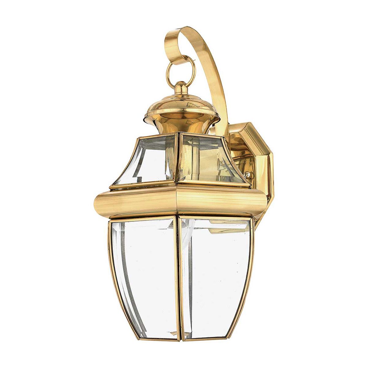 Elegant Brass Outdoor Wall Lantern