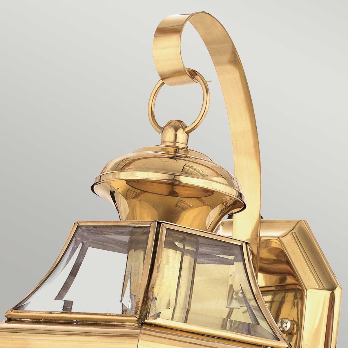 Elegant Brass Outdoor Wall Lantern