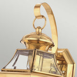 Elegant Brass Outdoor Wall Lantern