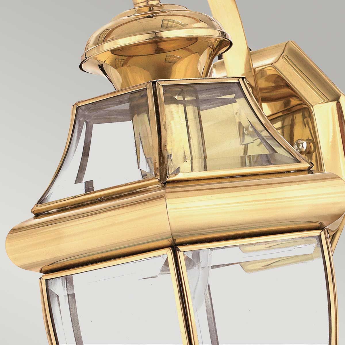 Elegant Brass Outdoor Wall Lantern