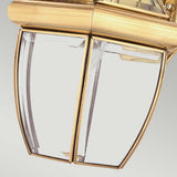 Elegant Brass Outdoor Wall Lantern