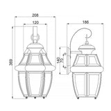 Elegant Brass Outdoor Wall Lantern