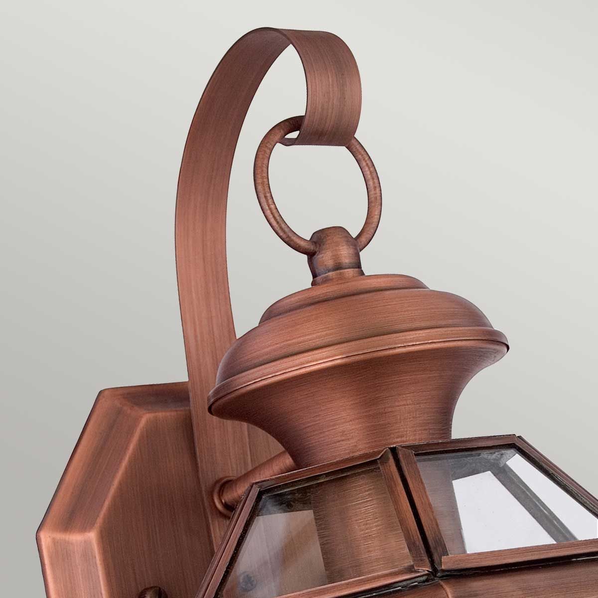 Newbury Vintage Wall Lantern in Aged Copper Finish