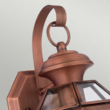 Newbury Vintage Wall Lantern in Aged Copper Finish
