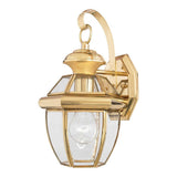 Elegant Newbury Brass Wall Lantern