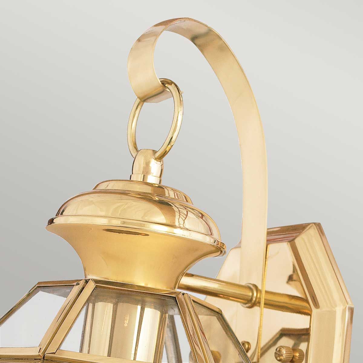 Elegant Newbury Brass Wall Lantern