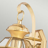 Elegant Newbury Brass Wall Lantern
