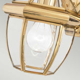 Elegant Newbury Brass Wall Lantern