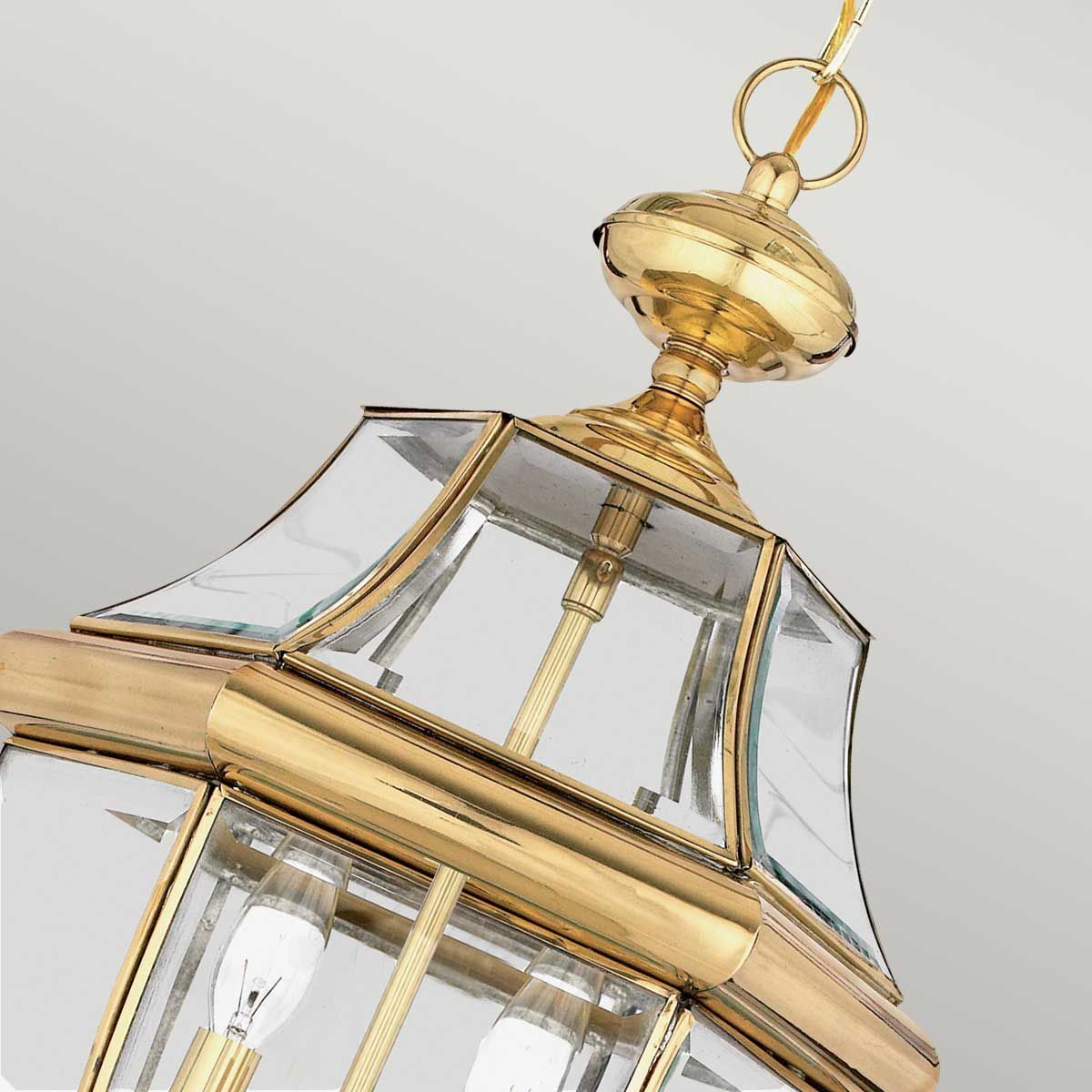 Newbury Elegant Brass Chain Lantern