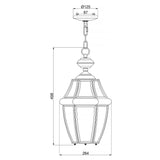 Newbury Elegant Brass Chain Lantern