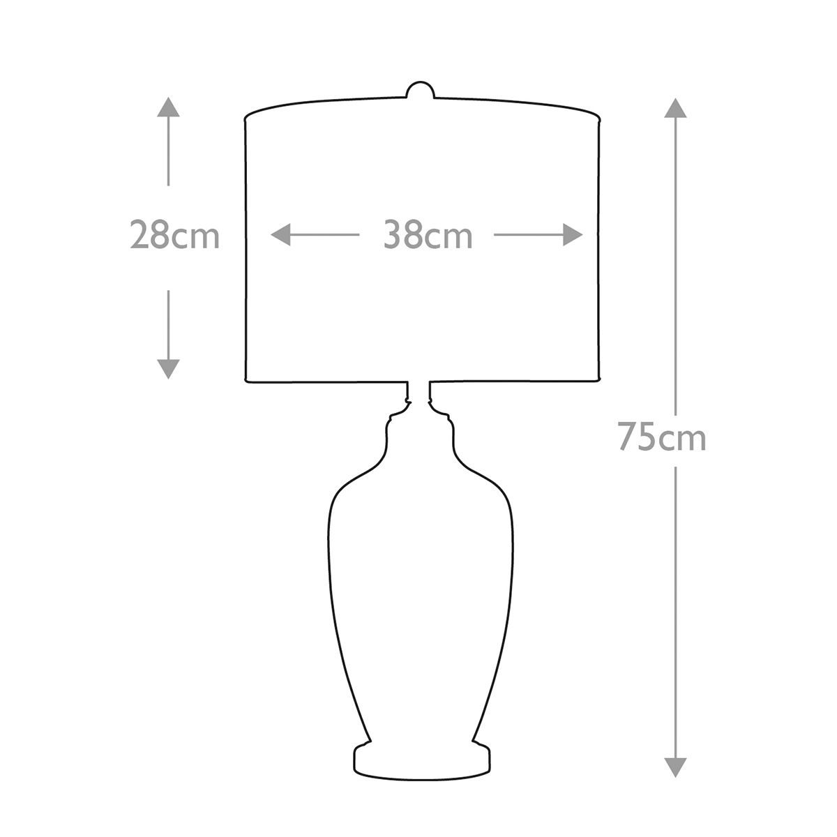 Mercury Glass Elegance Table Lamp - Nicolls Collection
