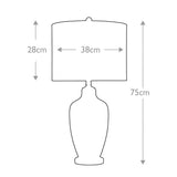 Mercury Glass Elegance Table Lamp - Nicolls Collection