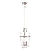 Penn Station 3-Light Pendant in Brushed Nickel Finish