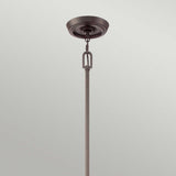 Penn Station Tri-Light Pendant in Rich Western Bronze