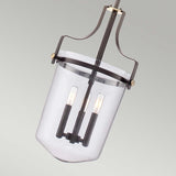 Penn Station Tri-Light Pendant in Rich Western Bronze