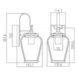 Mystic Black Province Wall Lantern - Vintage-Inspired Outdoor Lighting