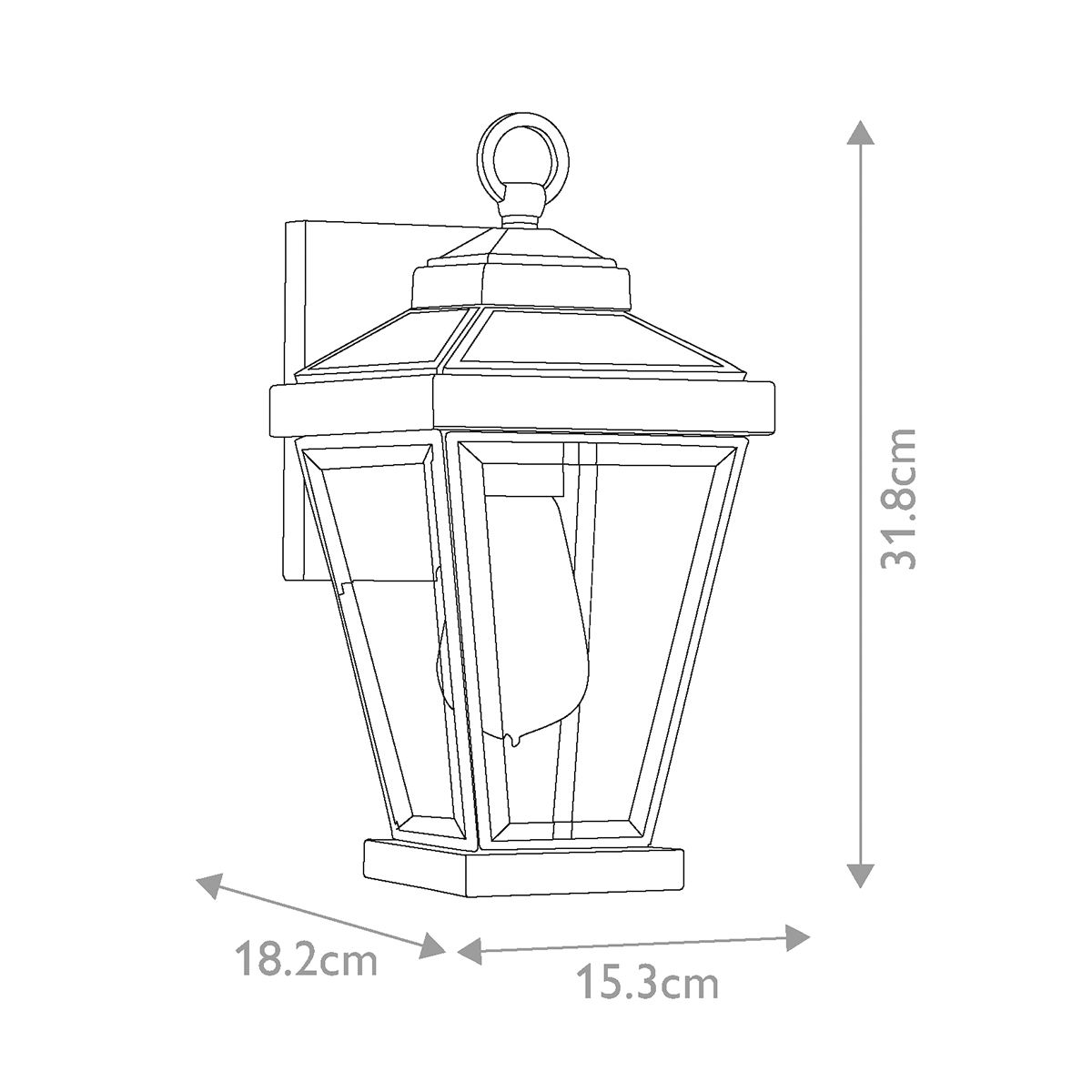 Ravine Exterior Wall Lantern in Western Bronze