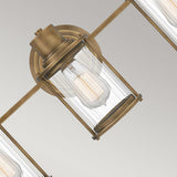 Riggs Trio Vintage Brass Wall Sconce